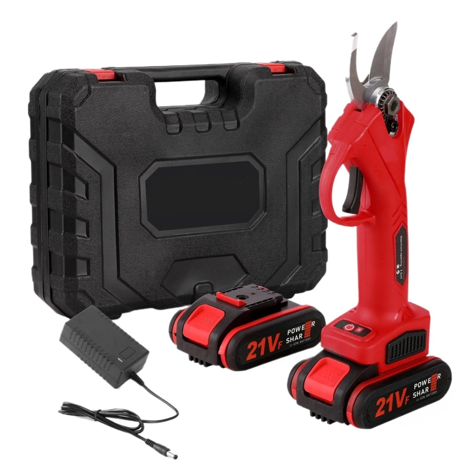Cisaille électrique 21V avec moteur balais pour coupe rapide de branches