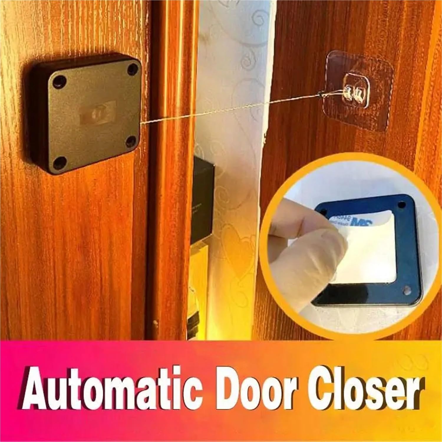 Door Closer Punch-Free Drawstring Bracket(White 800G Pull)