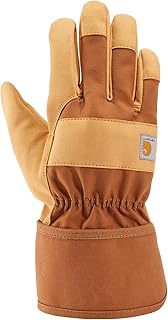 Carhartt Men's Rugged Flex Synthetic Leather High Dexterity Safety Cuff Glove