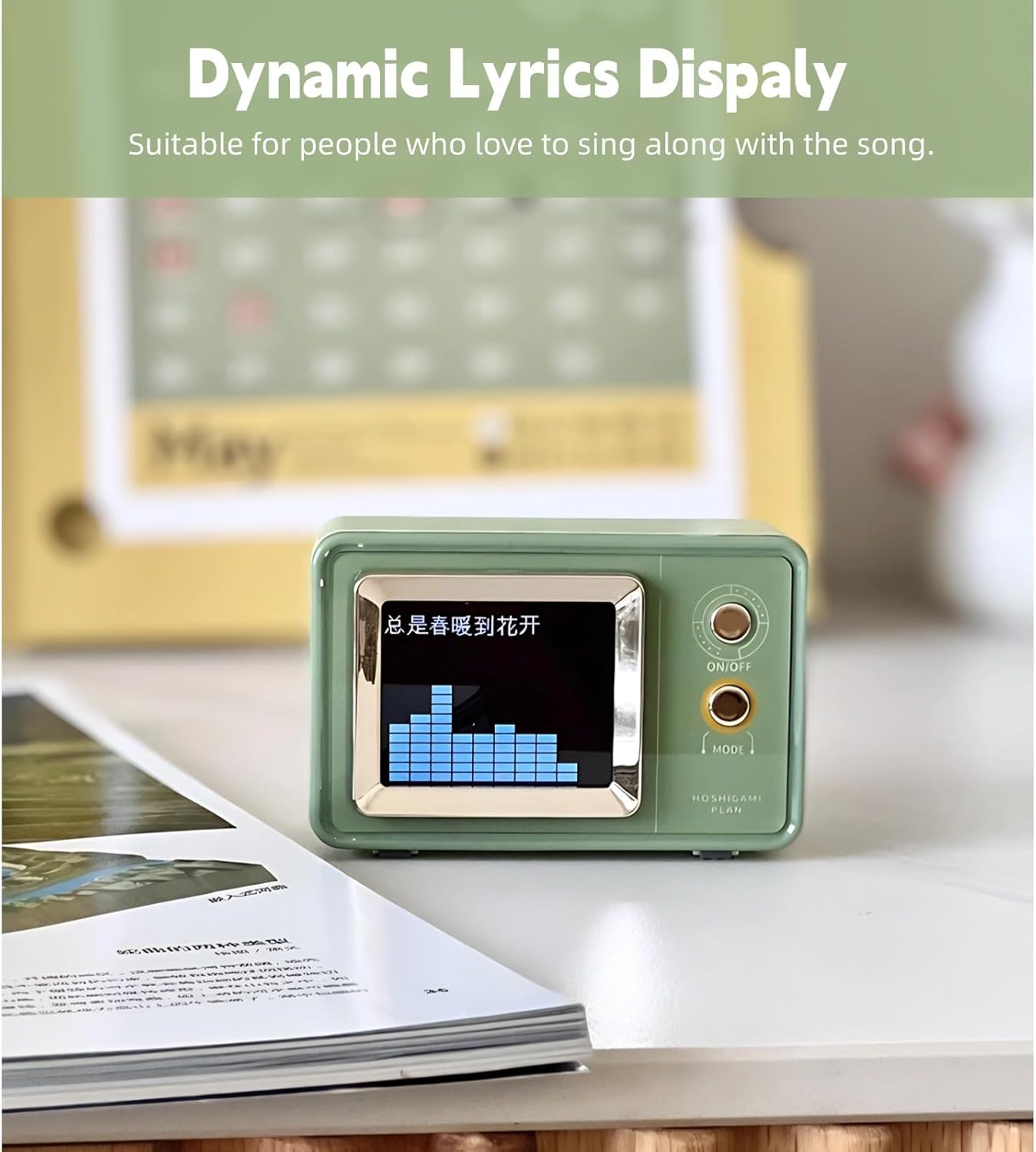 Yoidesu Portable Bluetooth Speaker connected to a smartphone via Bluetooth