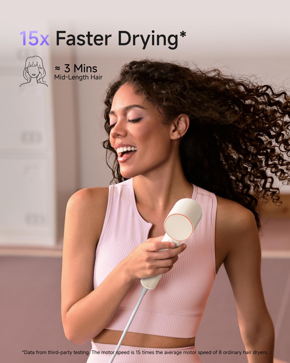 Laifen Air Fast-Drying Ionic Hair Dryer, Palm-Sized Lightweight Design