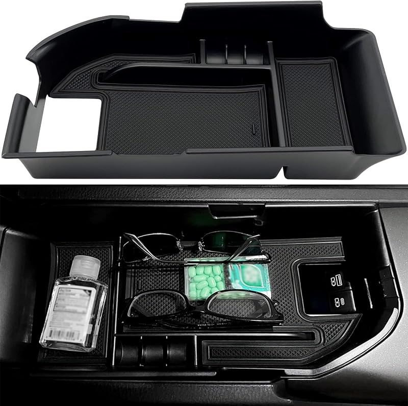 Organizador de console central EVTIME para Toyota Camry – Preto