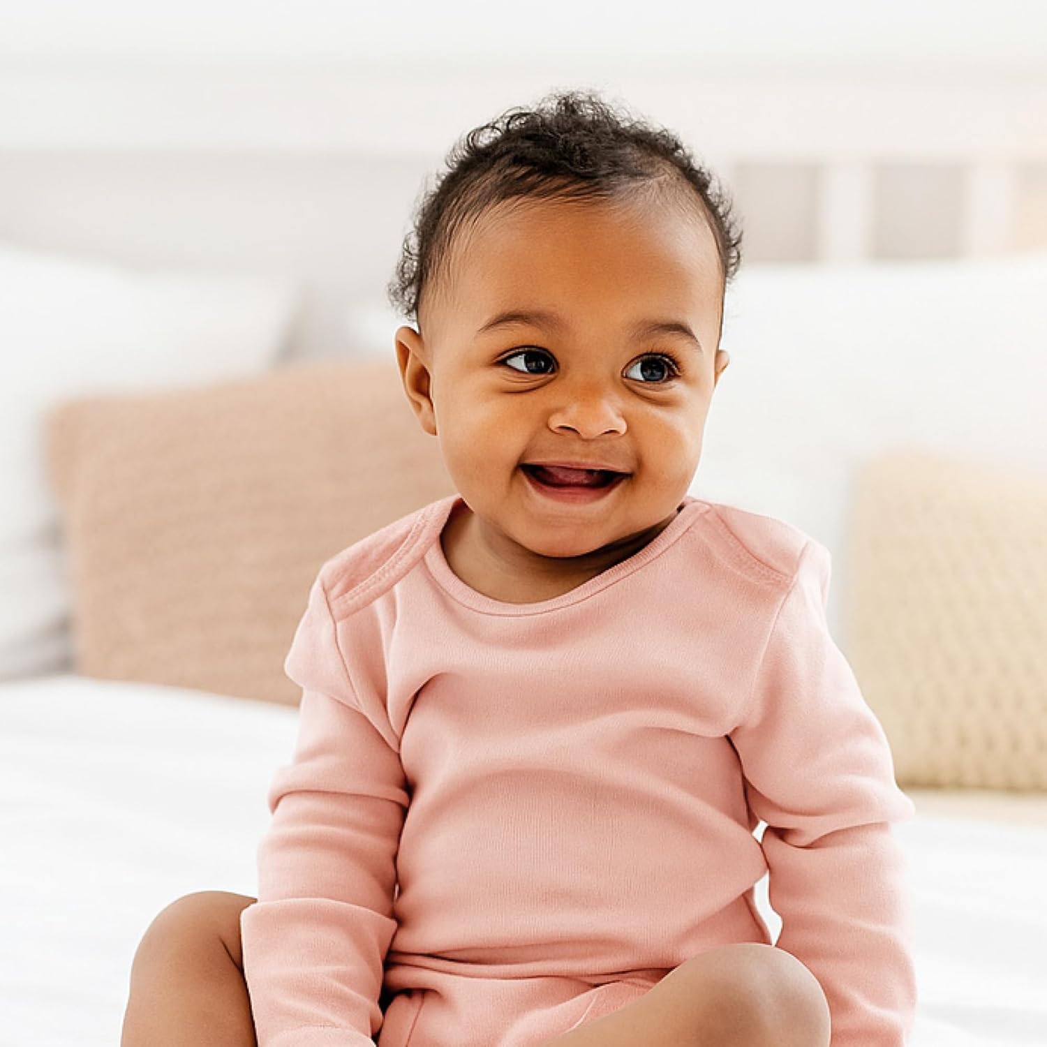 Butterblu Baby Blake 10-pack Long Sleeve Bodysuits​ 100% Organic Cotton Baby Boy & Girls