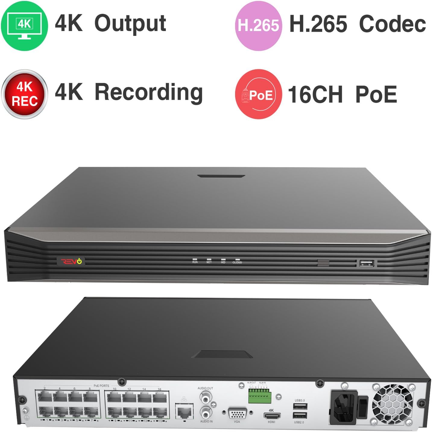 70% Off Discount REVO America Ultra 4TB HDD 12 Cameras 16 CH IP Video Surveillance System, Black/White (RU162T6IB6I-4T) Best Seller REVO America Ultra 4TB HDD 12 Cameras 16 CH IP Video Surveillance System, Black/White (RU162T6IB6I-4T)