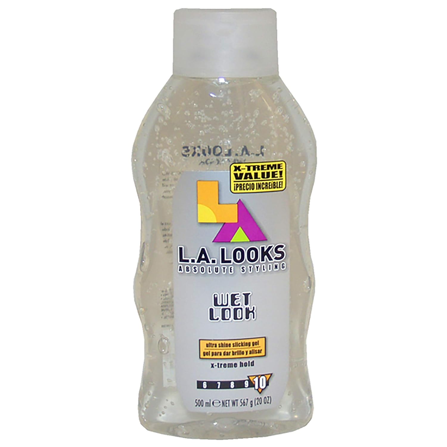 L.A. Looks Wet Look Ultra Shine Slicking Gel for Unisex - 20 oz Gel