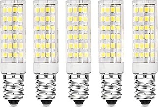 Pack of 5 E14 LED Cooker Hood Bulbs 7W (70W Halogen Equivalent) 700LM Cool White (6000K) AC220-230V Non-Dimmable Small Screw SES Fridge Cooker Hood