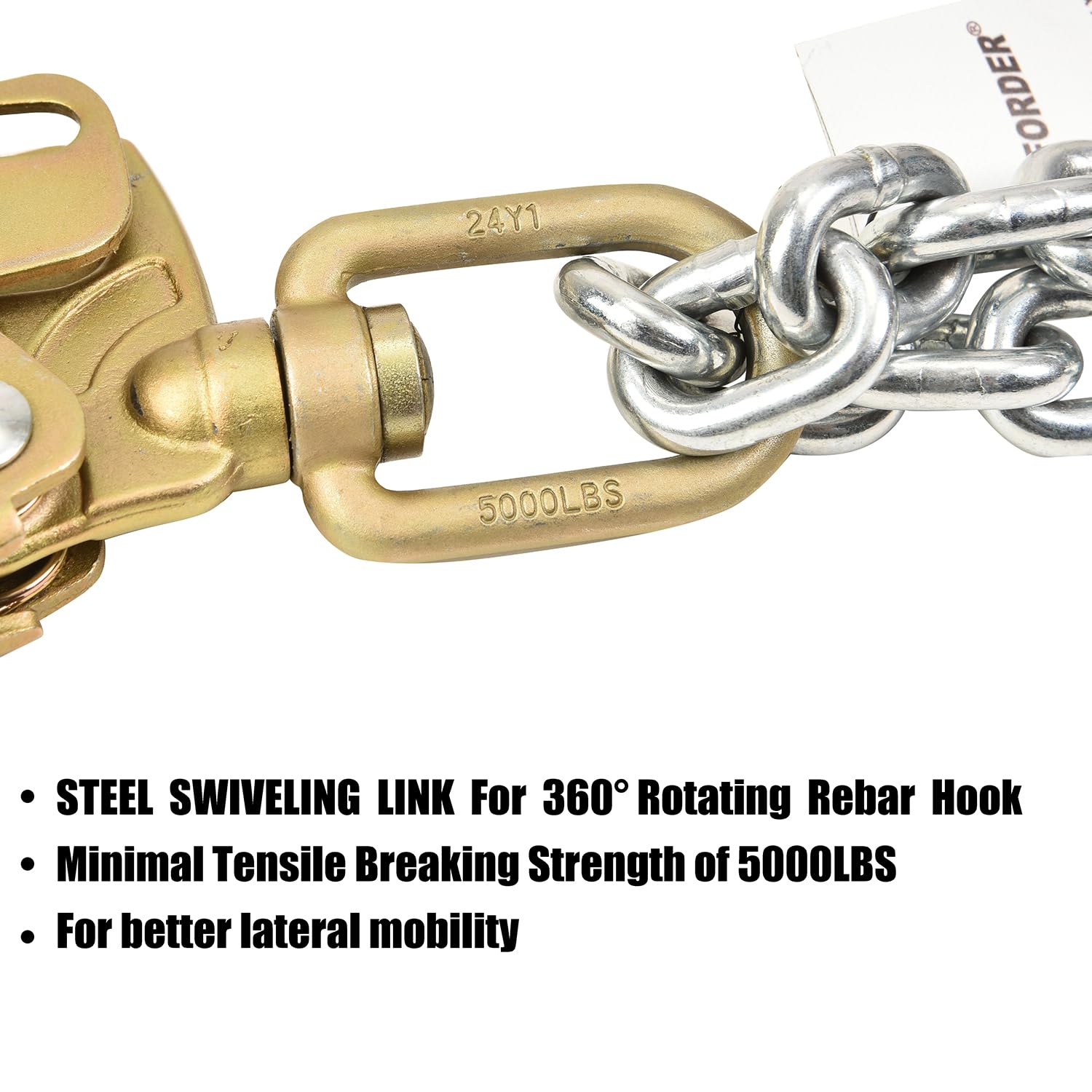Rebar Chain Rope Roller Tie Down Aazon.co: AFP Rebar Positioning Chain Assebly With ...