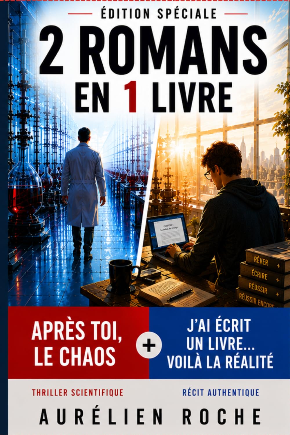 Après toi, le chaos + J’ai écrit un livre… voilà la réalité: Un thriller sombre et le témoignage réel d’un auteur débutant. Deux univers. Une seule signature.