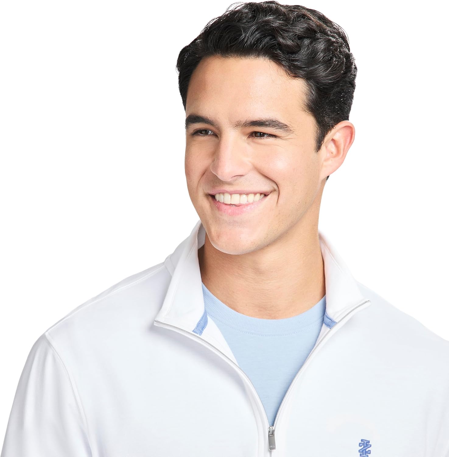 Izod Men's Performance Comfort Quarter Zip Long Sleeve Shirt