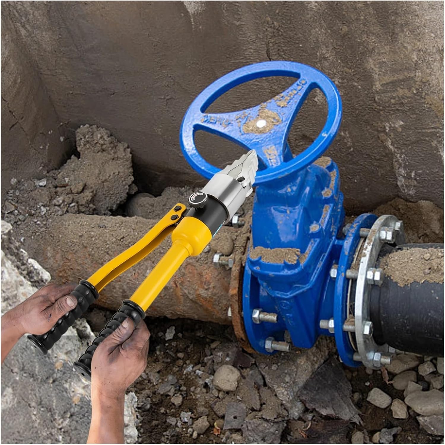 Hydraulic Tools High-Perfoce Spreader Tool, Hydraulic Pressure 1066 Pa, 1.18-Inch Max Spread, Sturdy Alloy Steel, Ergonomic Handle for Easy