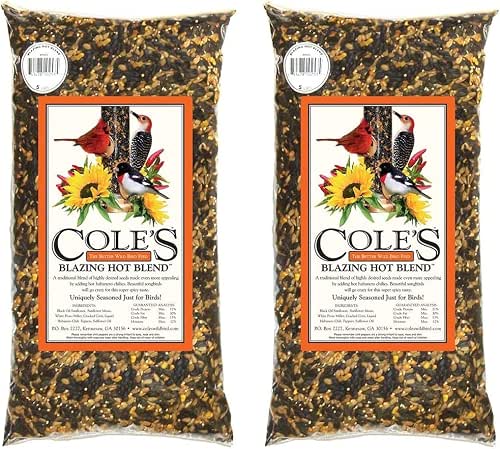 Cole's BH10 Blazing Hot Blend Bird Seed, 10-Pound (Тwo Рack)