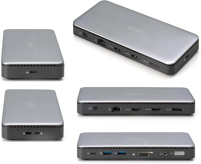 Docking Station USB-C Digitus 11 Puertos, 2 HDMI, DisplayPort 4K/60Hz miniatura 9