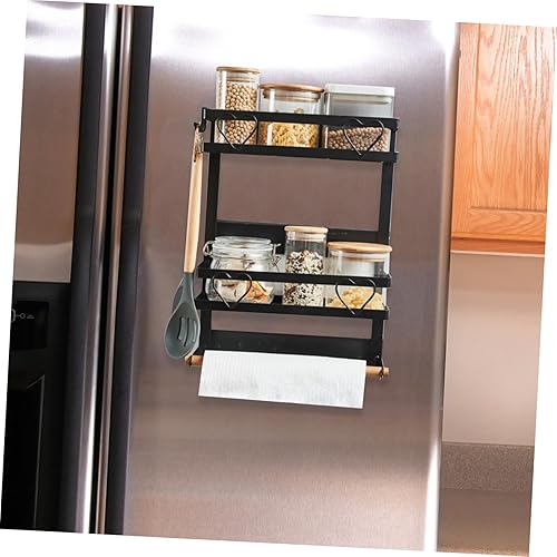 Miniatura 6 de RORPOIR Organizador de especias para nevera, soporte magnético para refrigerador, estante organizador de especias, estante colgante para