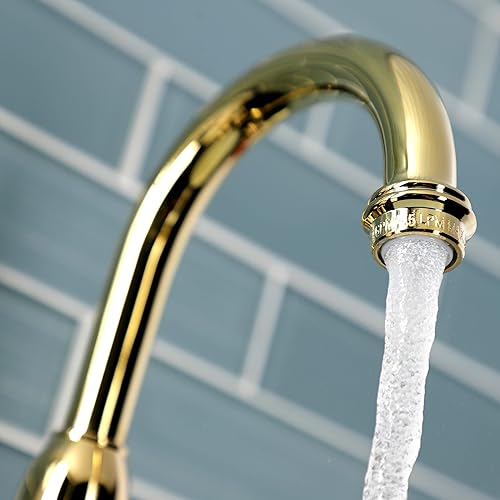 Miniatura 3 de Kingston Brass KS7992TAL Tudor Bridge Grifo de baño latón pulido