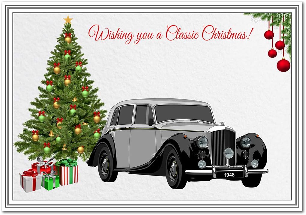 Classic Car Christmas cards Unique Range Motoring Designs Vintage