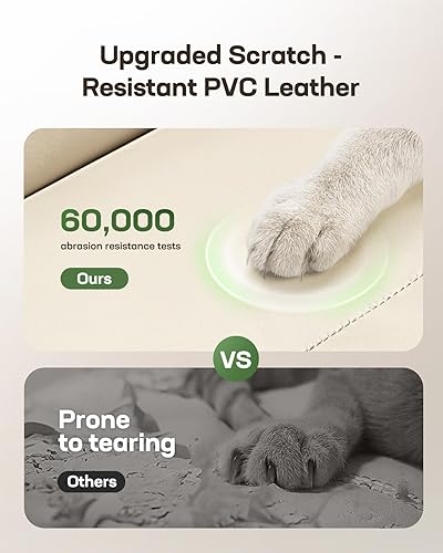 Miniatura 10 de Marsail Silla de escritorio de oficina sin brazos con ruedas silla ancha de piel sintética con patas cruzadas, cómodas sillas giratorias ajustables