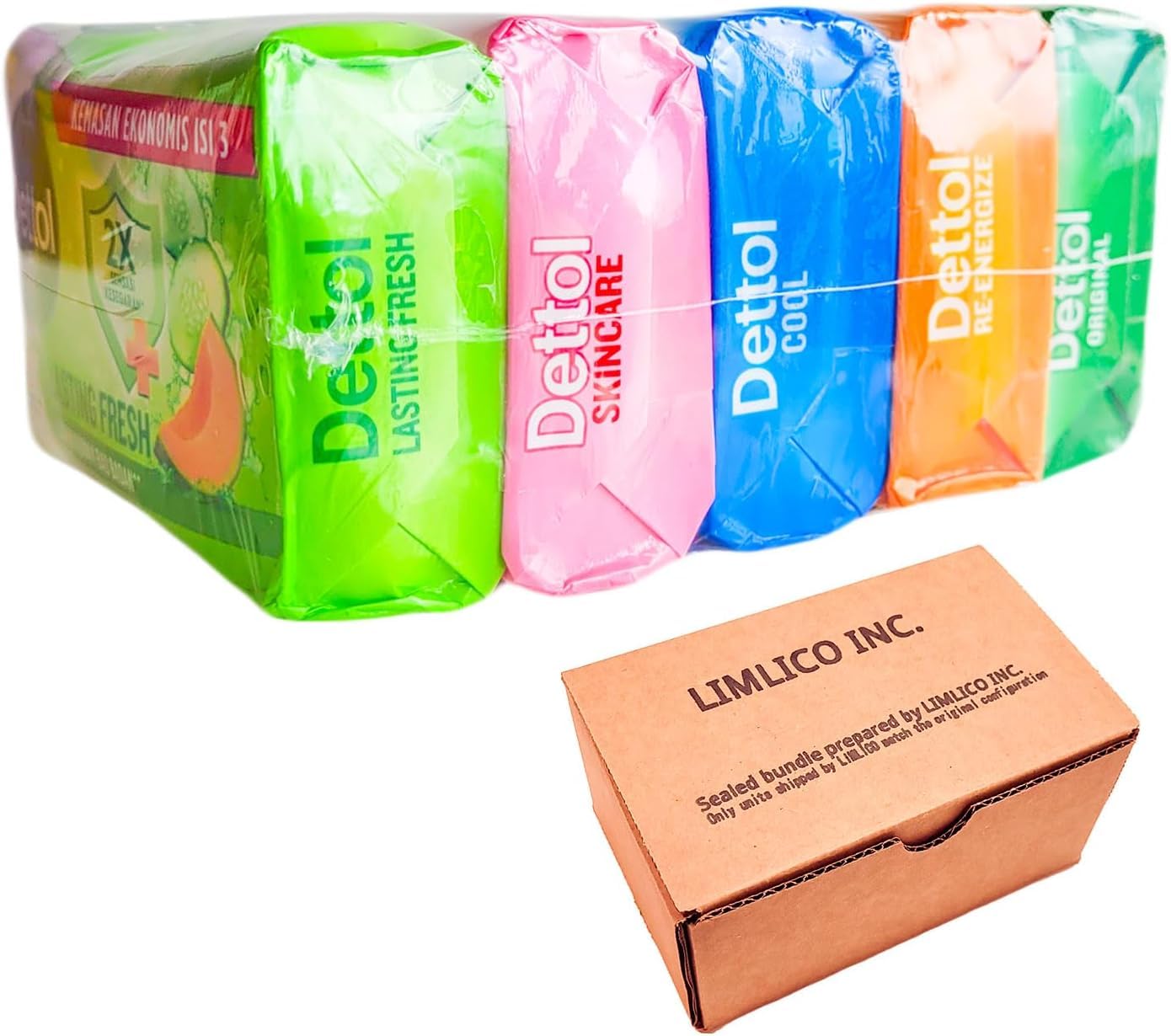 Dettol Variety Bar Soap 5 Pack – 100 g Each Total 500 g