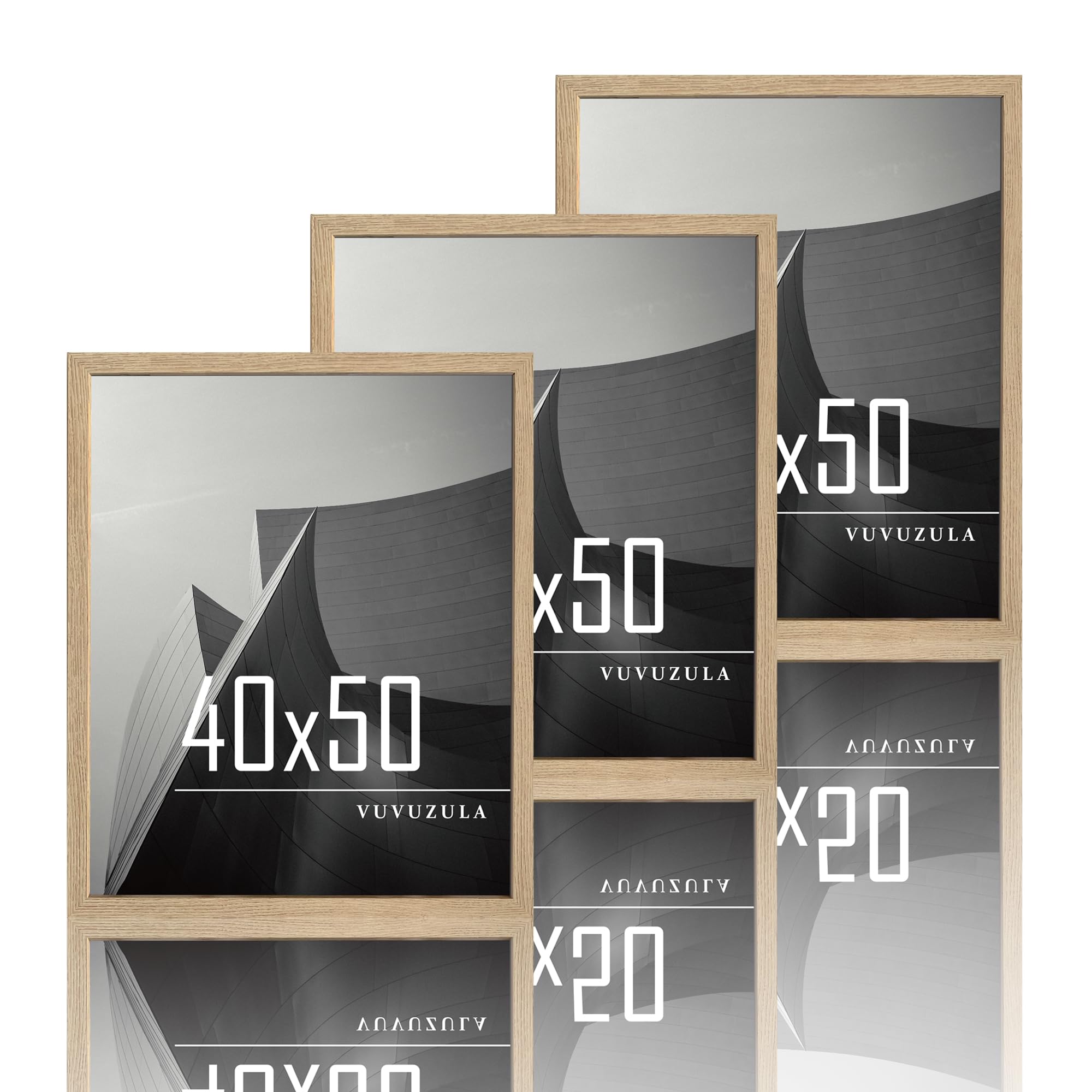 VUVUZULA Bilderrahmen 10x15cm Schwarz Holz Fotorahmen 4x6 Zoll Holzrahmen MDF Rahmen 10x15cm 3er Set