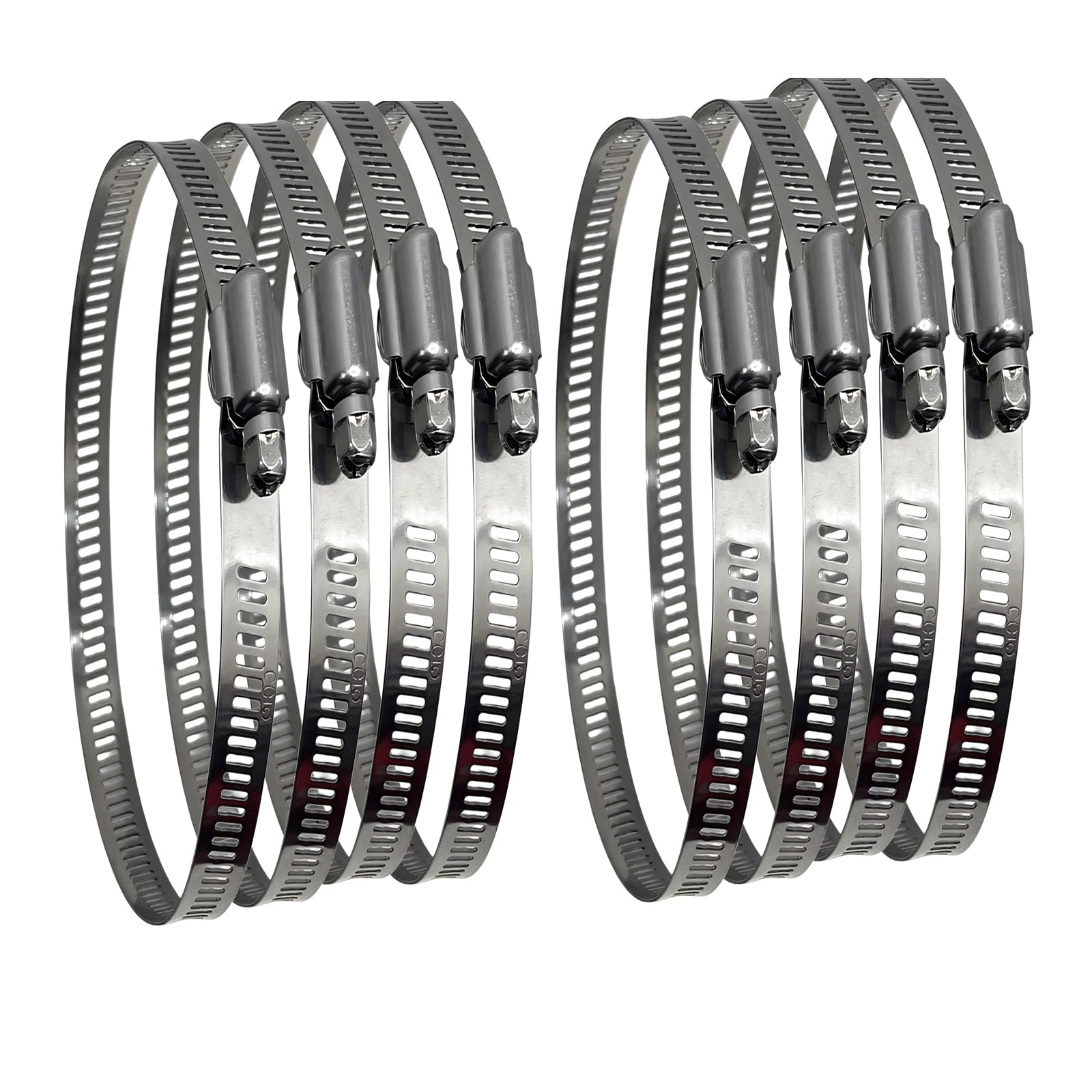 25 Stück Edelstahl-Schlauchschellen – Verstellbar 13–19 Mm (1/2"–3/4"), Schneckengetriebe, Für Schlauch, Rohr, Trockner