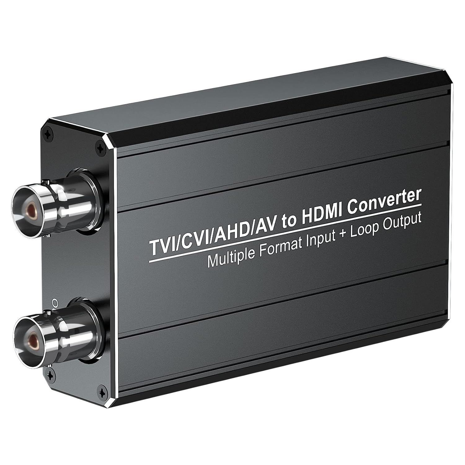 TVI CVI AHD to HDMI Converter with Loop Out, Compatible with 720P/1080P