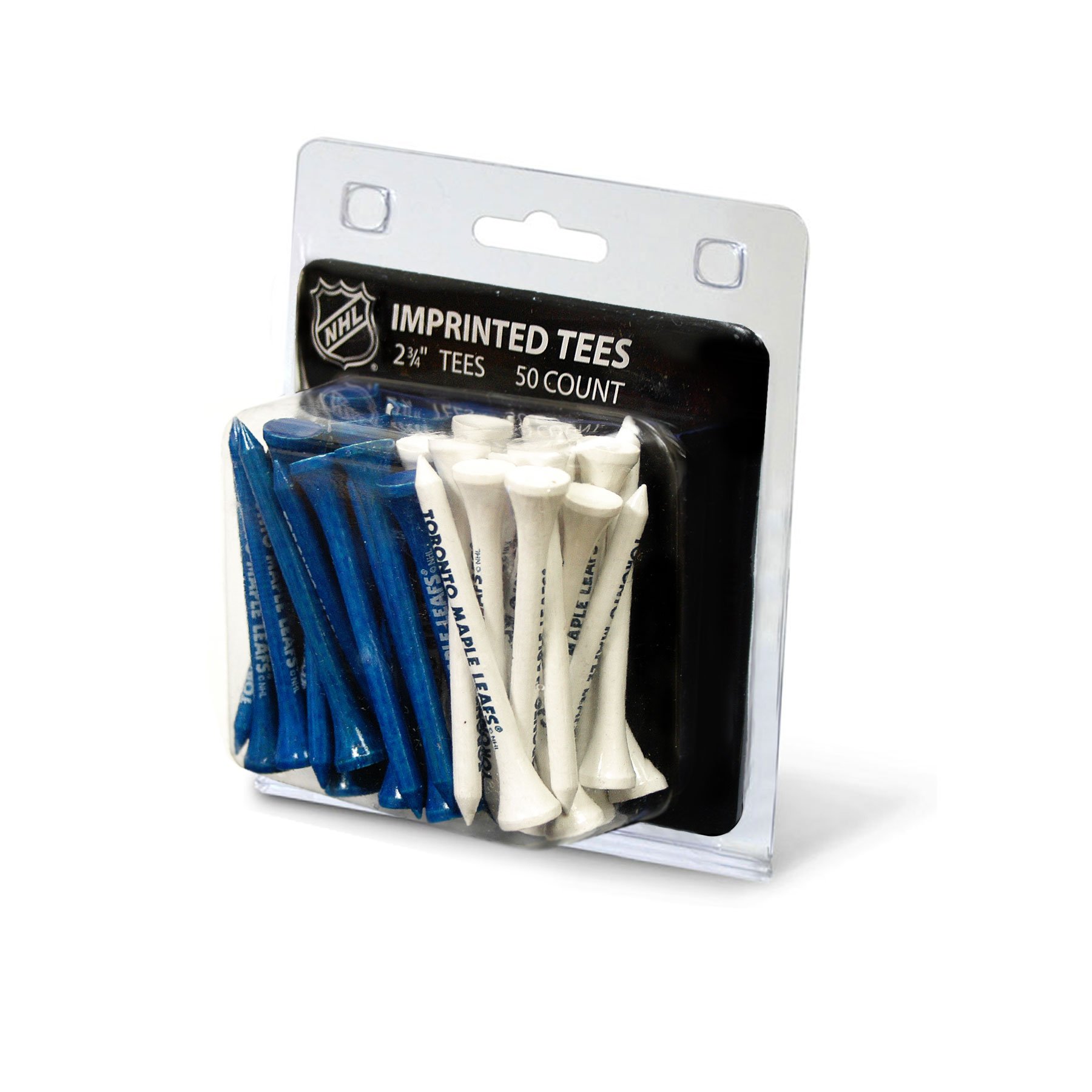 Team Golf NHL Toronto Maple Leafs Pack Of 50 Golf Tees 2-3/4" Golf Tees, 50 Pack, Regulation Size, Multi Team Colors