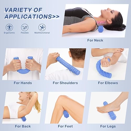 Miniatura 5 de Peradix Barra de terapia de codo de tenis, barra de ejercicio de resistencia flexible para terapia física, alivia la tendinitis y mejora el juego de