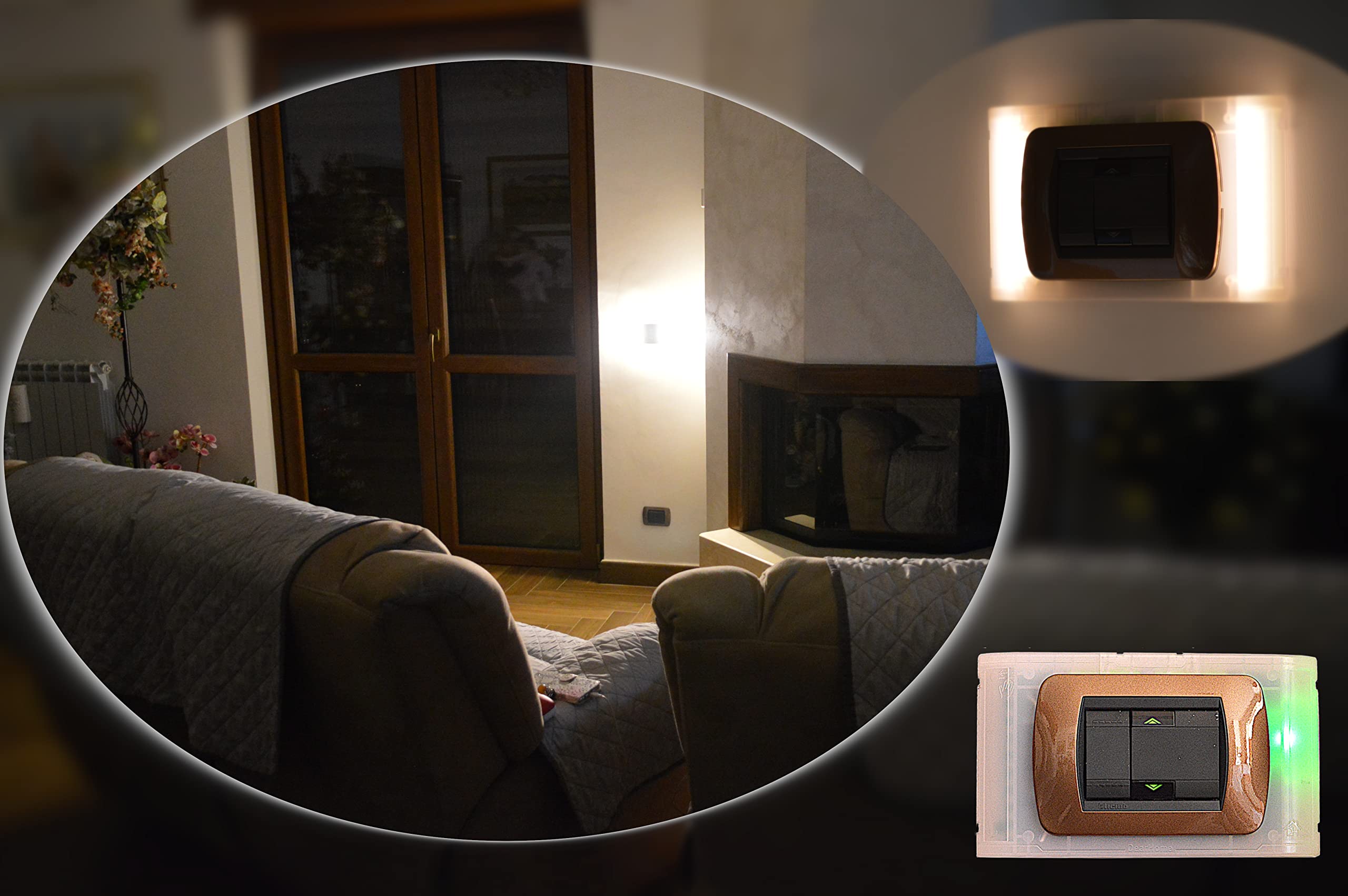 Lampada Emergenza Wi-Fi, Illuminatore Emergenza Wi-Fi con Web Server Integrato, Luce Emergenza da Presa