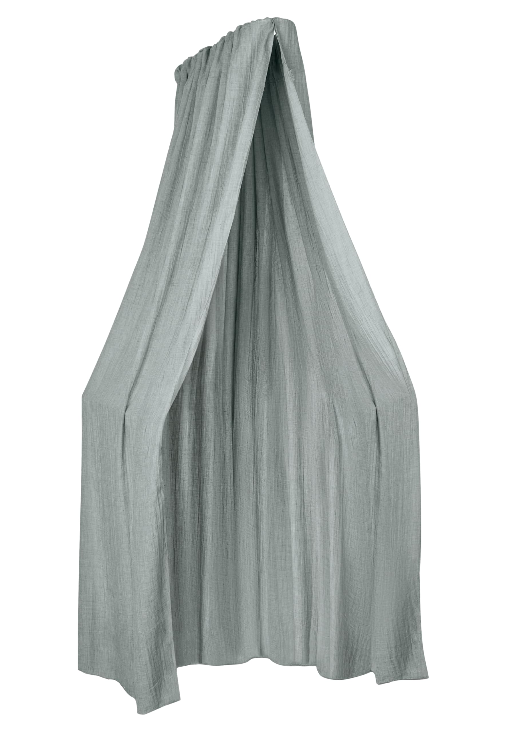 Sterntaler Betthimmel, luftiger Gaze-Stoff, leichter Baby-Betthimmel für Kinderbett, dekorativ und atmungsaktiv, 160×300×0,5 cm, hellgrau