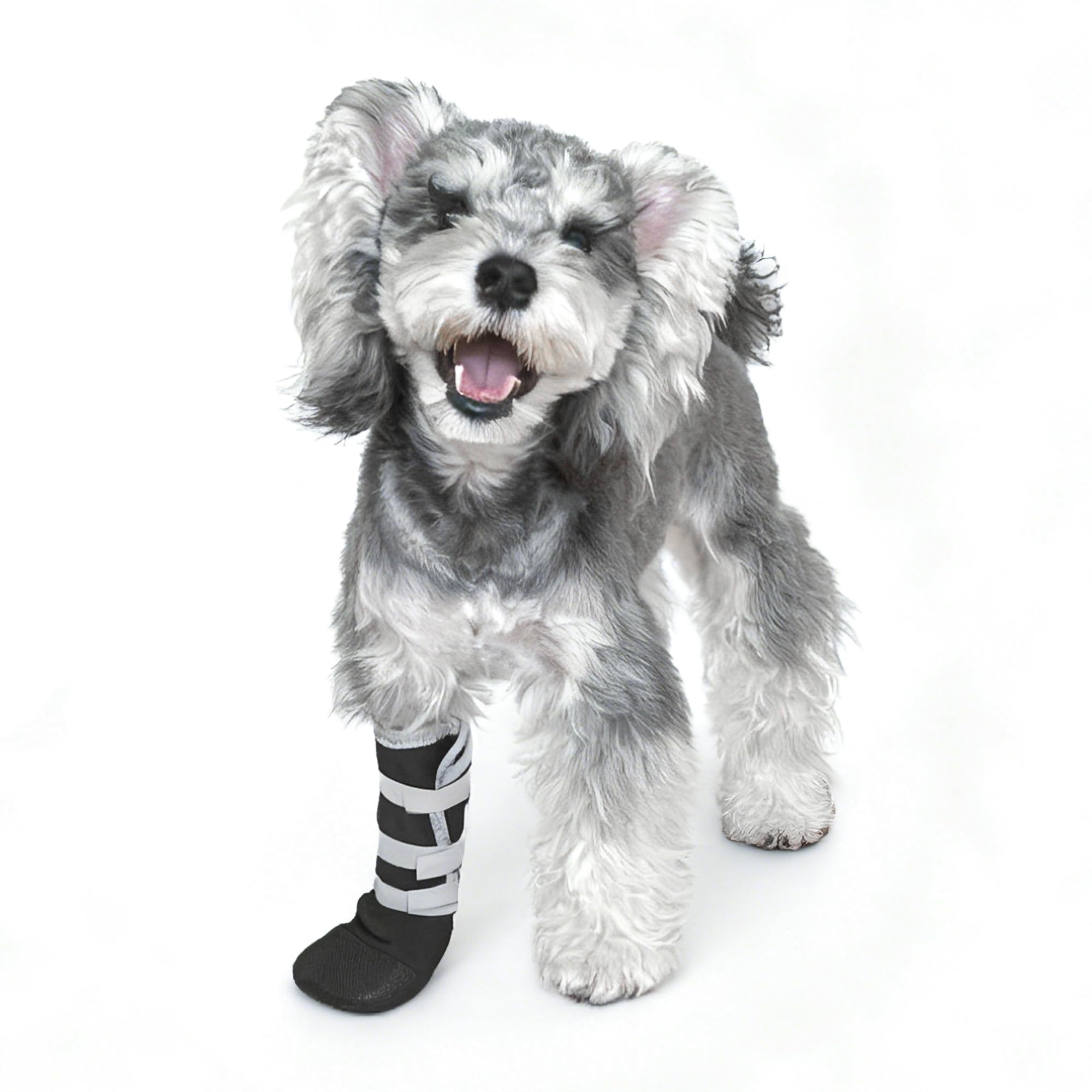 2 Pack Dog Paw Recovery Boot, Lick-Resistant Paw Protector, Anti-Slip Pet Boot with 3 Adjustable Hook & Loop Straps, Soft Wound Protection for Medium to Large Dogs (XL)