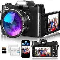Câmera digital profissional para fotografia, câmera digital compacta de apontar e fotografar