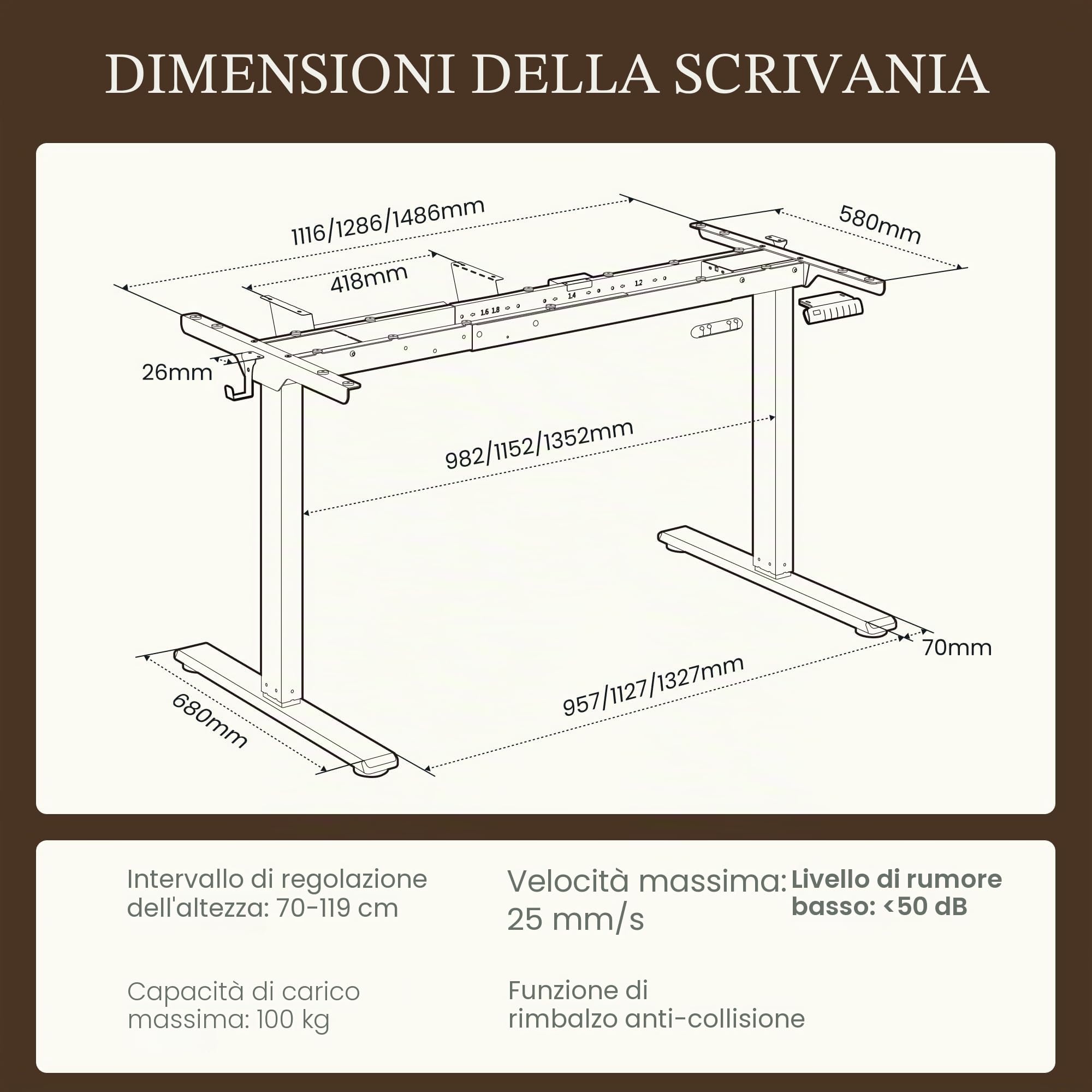 FLEXISPOT E1 PRO Scrivania Regolabile in Altezza con 2 Motori con Memoria Automatica Intelligente Standing Desk Scrivania Elettrica Scrivania Motorizzata