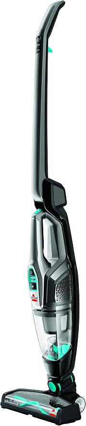 BISSELL 2280N MultiReach Essential 2'si 1 Arada Şarjlı Dikey Süpürge, Çıkarilabilir El Tipi Süpürge, Kablosuz ve Torbasız, 18 V, 0.6L Kir Hazneli, Siyah