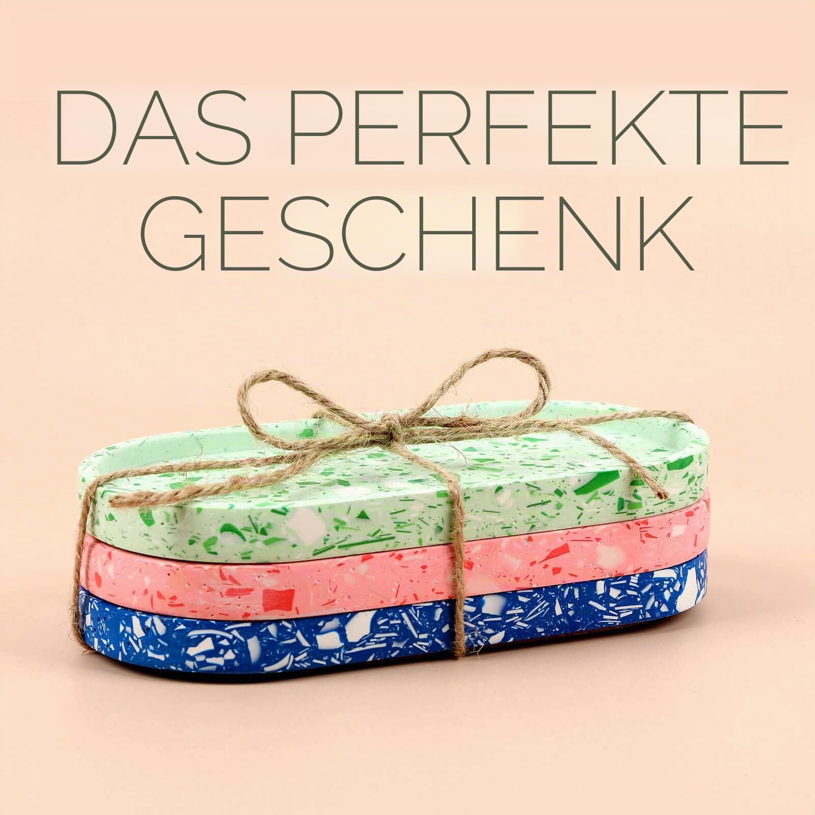 noah Jesmonite & Terrazzo Starterkit - Enthält Silikonformen, Farben, Handschuhe, Schleifpapier, Becher und Rührstäbchen – Geschenkidee (Gesichtstopf/Neutral)