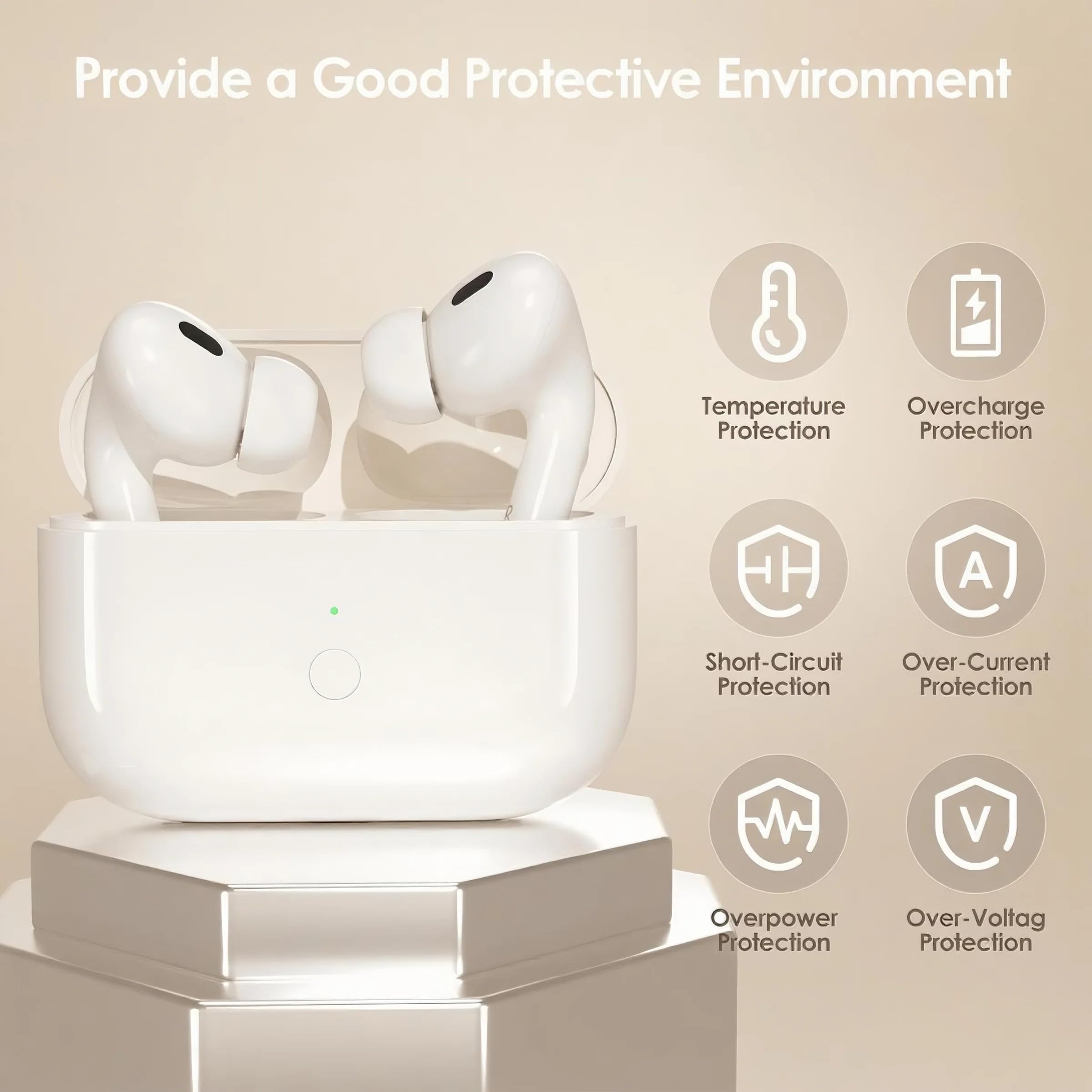 Wireless Charging Case Replacement Compatible With Airpods Pro