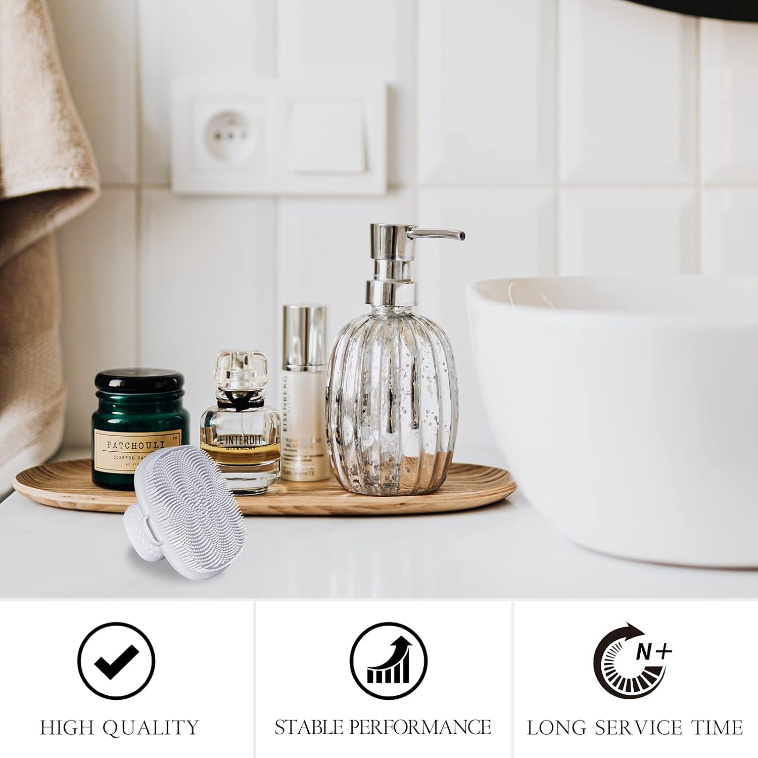 INKERLEE Anti-Slip Handheld Soft Silicone Facial Cleansing Brush, Manual Face Exfoliating and Massage Scrubber, Gentle Face Wash Exfoliator Pad for Normal, Dry, Sensitive Skin : Beauty & Personal Care