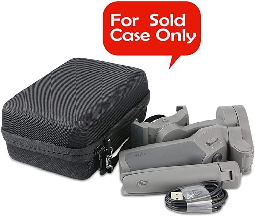 Miniatura 4 de khanka Estuche de viaje duro de repuesto para DJI OSMO Mobile 3 / OM 4 Estabilizador portátil ligero de cardán de mano (negro)