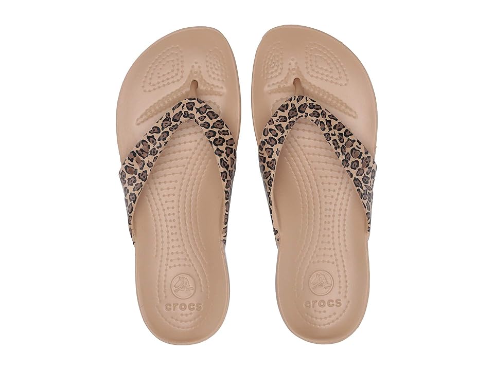 

Crocs Kadee Leopard Print Flip-Flop (Leopard) Women's Shoes