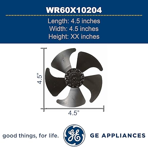 Miniatura 3 de GE WR60X10204 - Hoja de ventilador evaporador original OEM para refrigerador GE