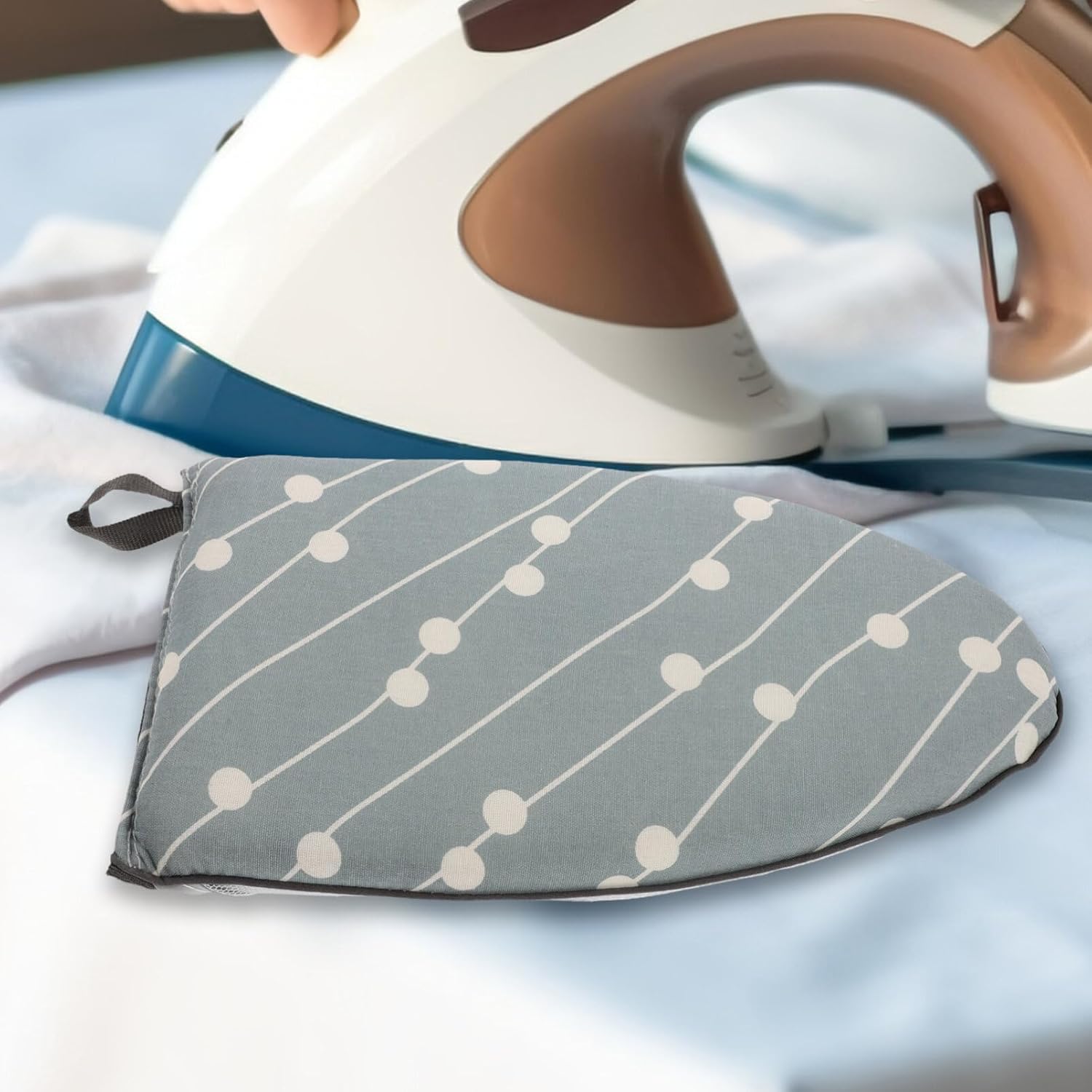 Luxshiny Mini Garment Steamer Ironing Glove Small Board with Sponge