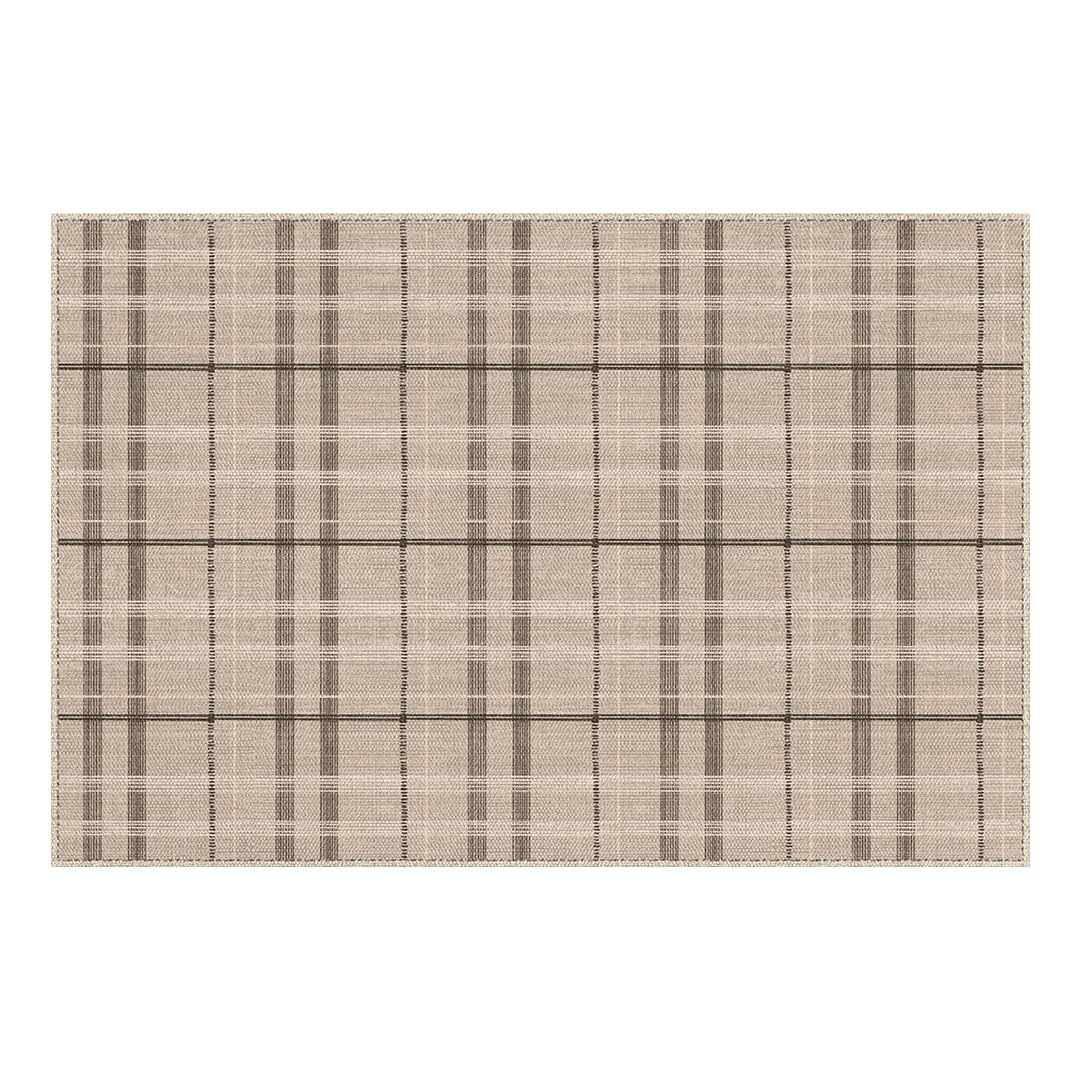 Carolina Creekhouse Vinyl Rug | Paula 054497CJ | Vinyl Floor Mat | Decorative, Vintage, Waterproof, Eco-Friendly, Non-Slip | Brown, 6'x8'