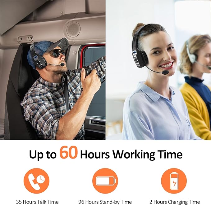 Auriculares Bluetooth LEVN con Micrófono y Cancelación de Ruido miniatura 4