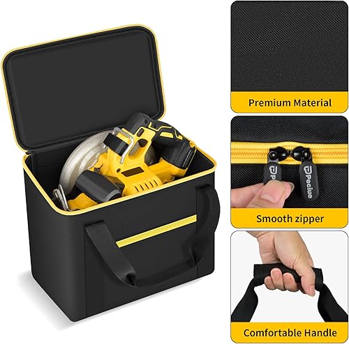 Miniatura 3 de Bolsa de herramientas universal para DEWALT 20V MAX 7-1/4 pulgadas DCS573/DCS570B, para Skil 5080-01 13-Amp 7-1/4" hoja de sierra circular y batería
