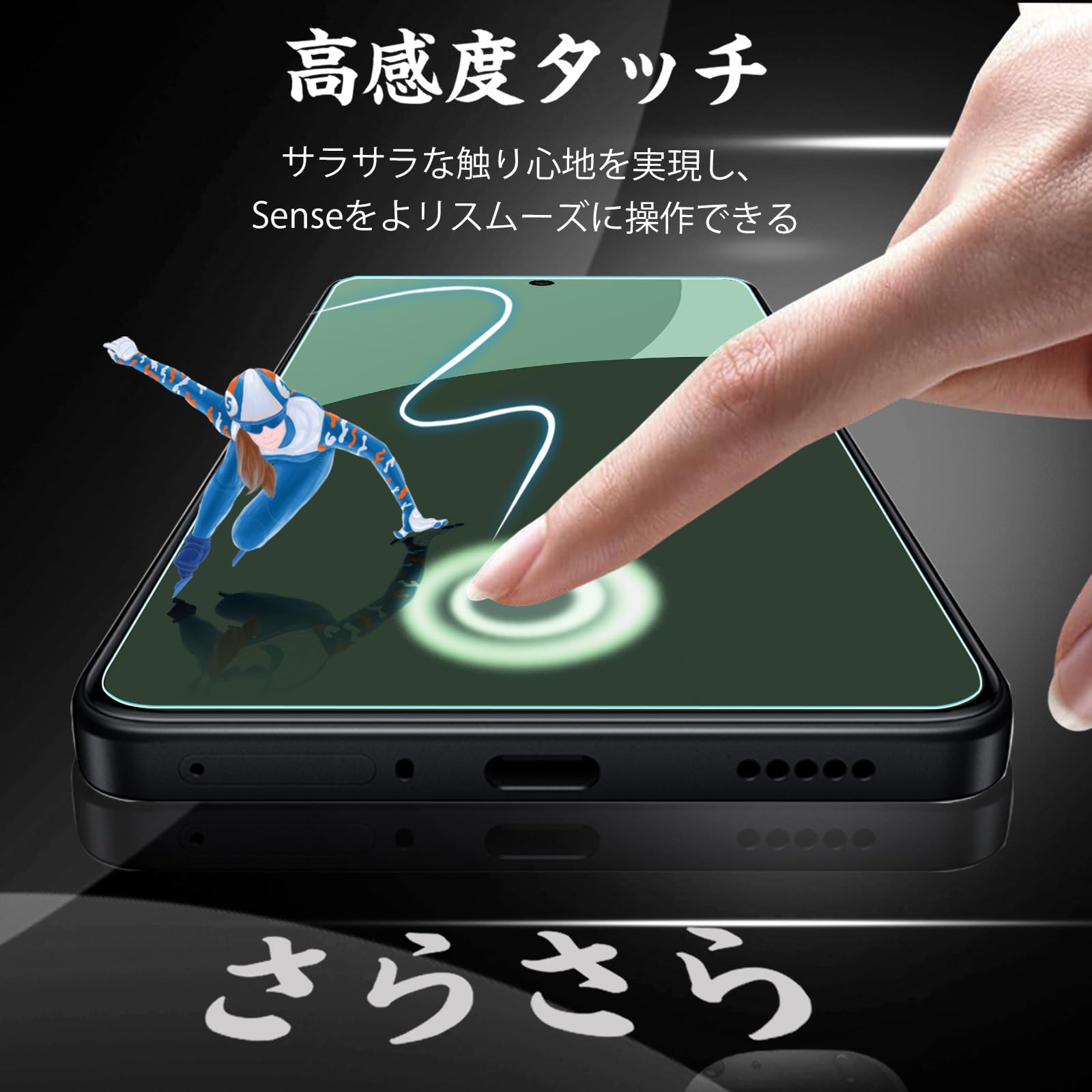 Amazon | iXinQu（ブルーライトカット）AQUOS Sense 9 用 ガラス 