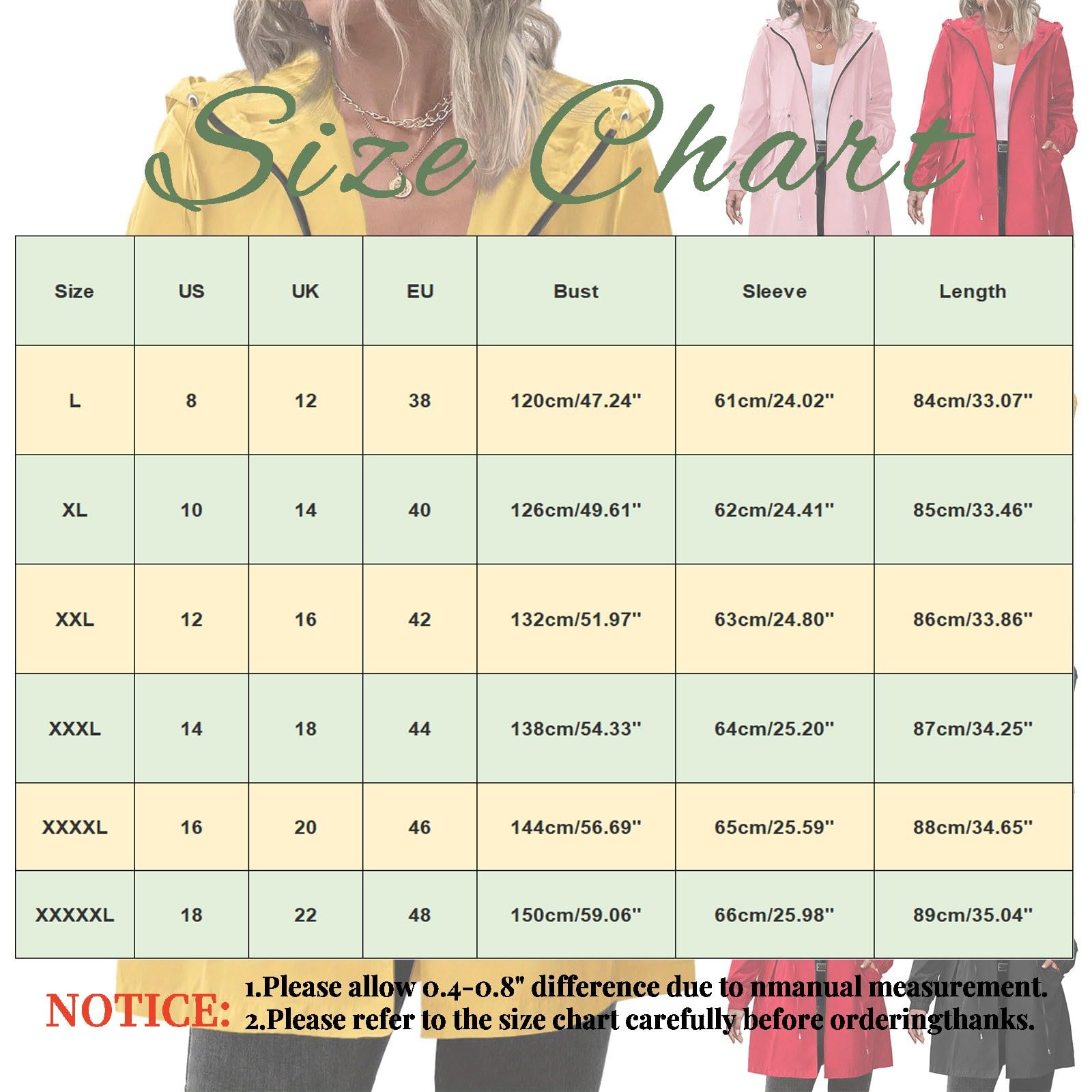 Chaqueta de exterior para mujer, impermeable, transpirable, gabardina, larga, con capucha, lluvia: sección ligera y fina, chaqueta de lluvia con cremallera, cortavientos, chaqueta de entretiempo con