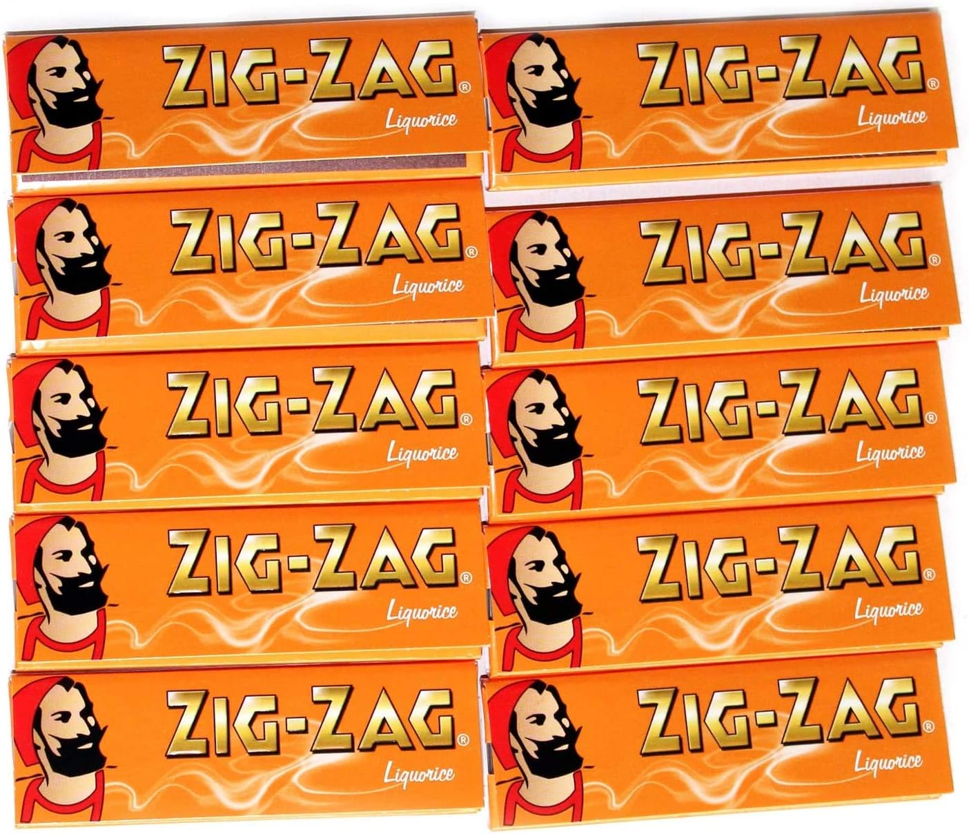 Zig Zag Liquorice Cigarette Rolling Papers 10 packets Amazon.co.uk