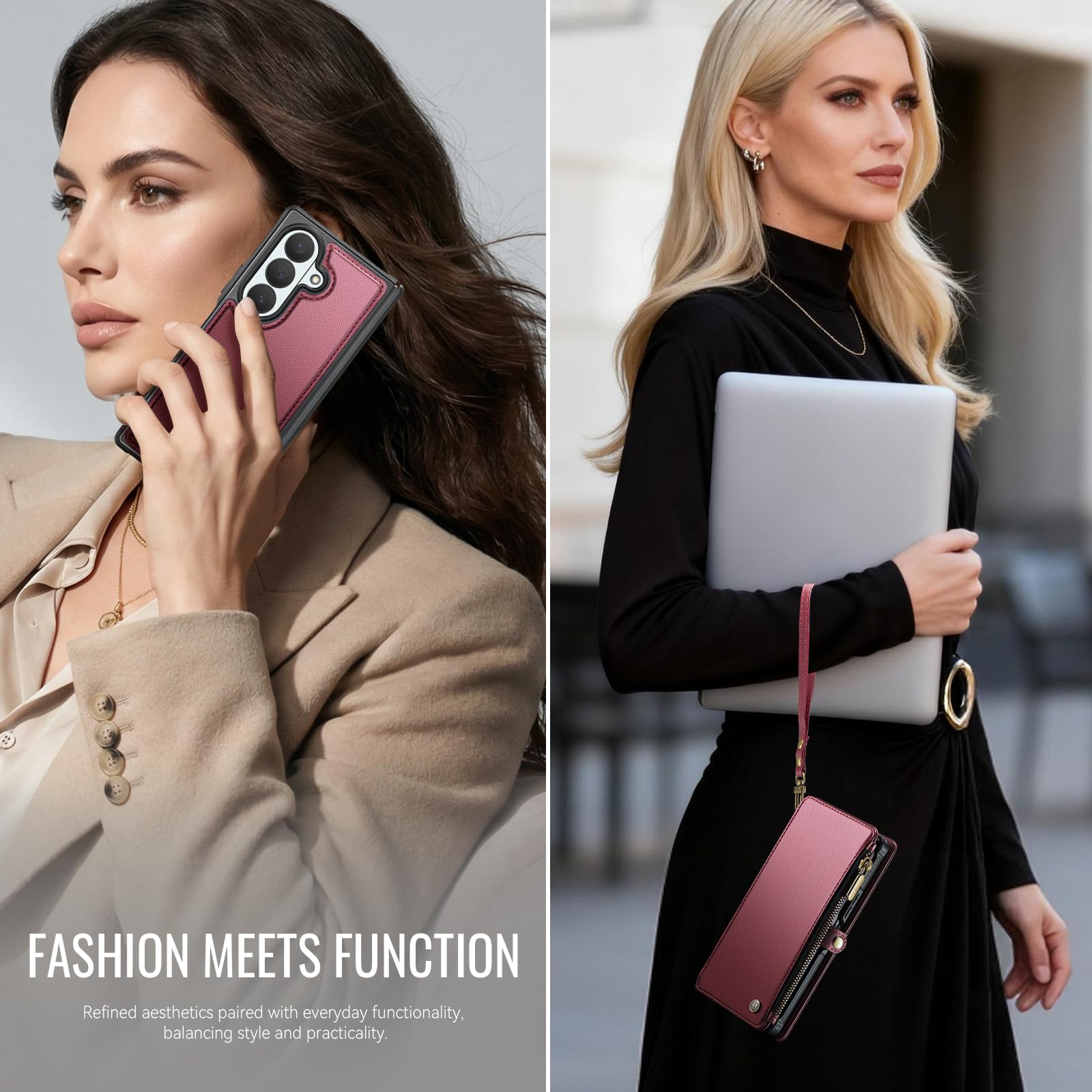 Per Galaxy Z Fold 8 Ultra - Custodia per telefono a portafoglio