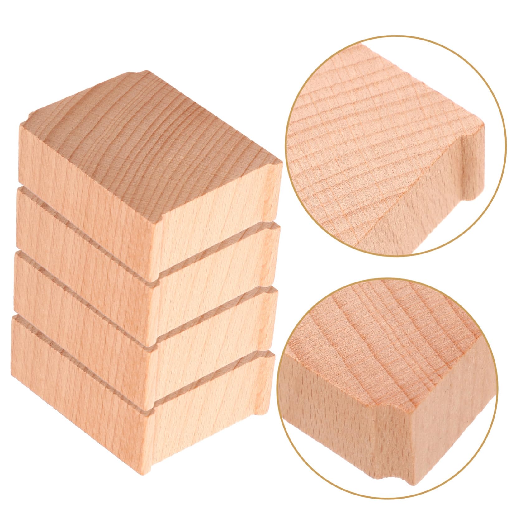 Abaodam DIY Train Track Bridge Supports Wooden Level Bridge for Train Tracks Toy Accessories