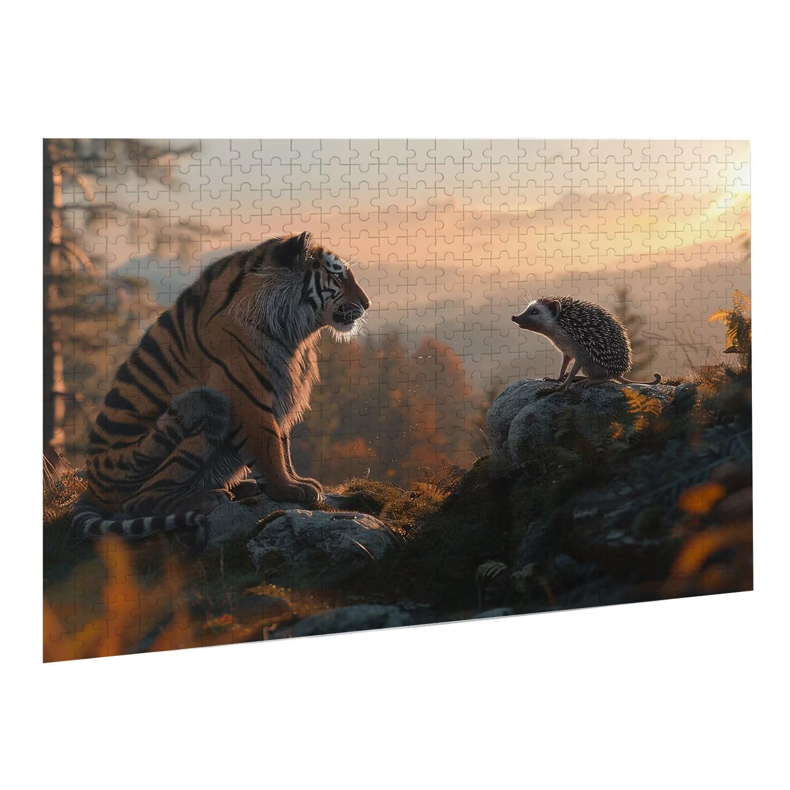 Puzzle dla dorosłych, 5000 sztuk, trudne drewniane puzzle, gra, gra logiczna, gra ręczna, dekoracja rodzinna, kreatywna rozrywka, prezent 105 x 156 cm tygrys wiewiórka K0F-45