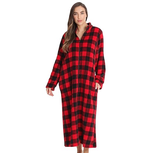 Just Love Plush Zipper Lounger Robe 6811-10195-L