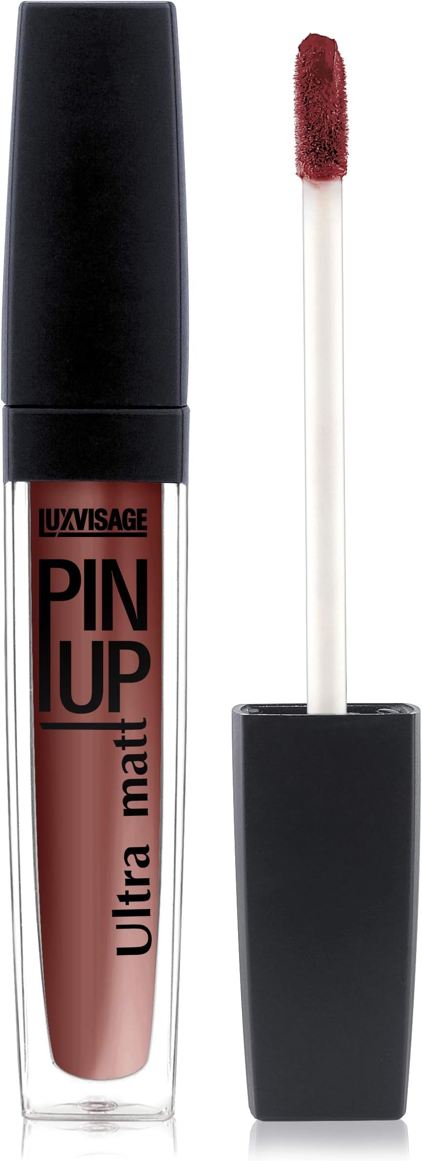 Luxvisage Ultra Matte Long-Lasting Liquid Lipstick Pin Up with Vitamin E (Shade 32, Chocolate)